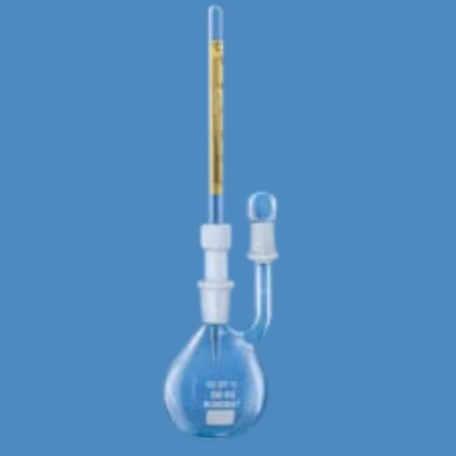 SPECIFIC GRAVITY BOTTLES (PYKNOMETER) With Thermometer And Capillary Side Tube