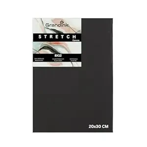 8″X12″ black stretch canvas for painting
