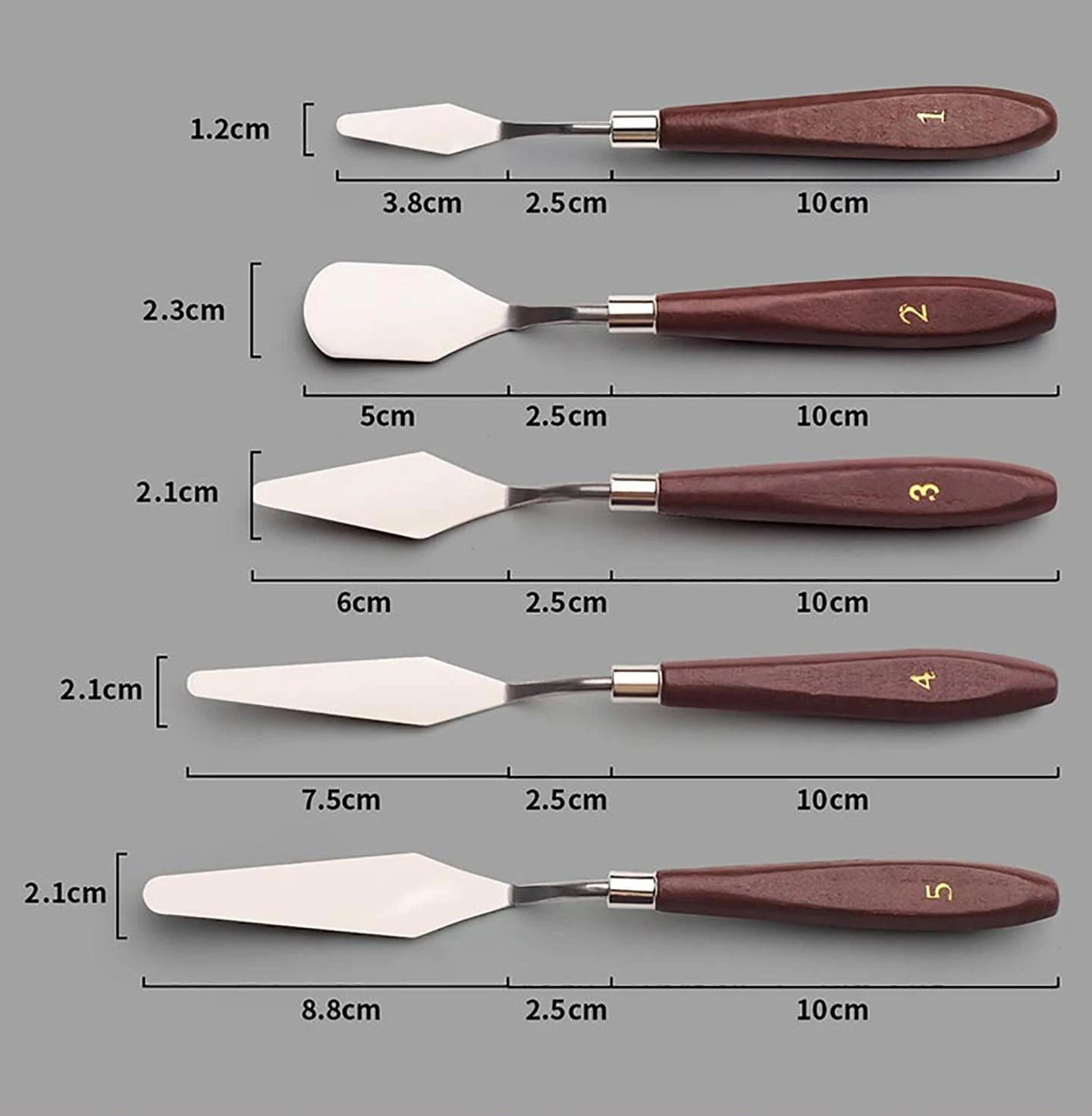 Palette Painting Knives – Set of 5