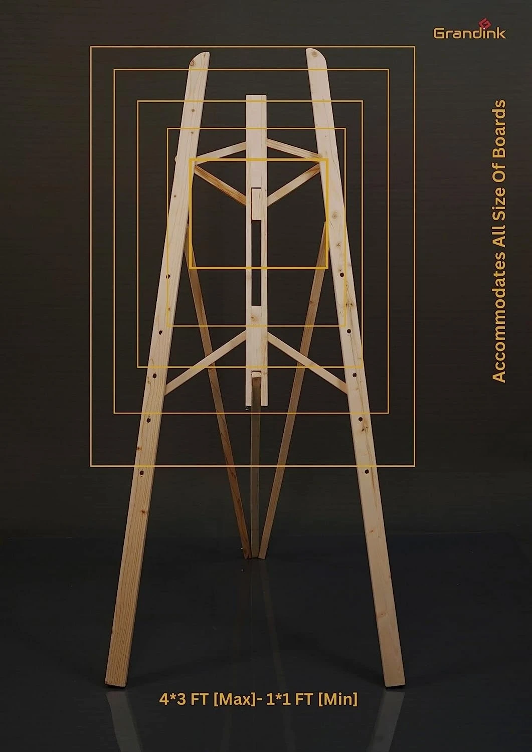 Wooden Easel Folding Stand 5 Feet