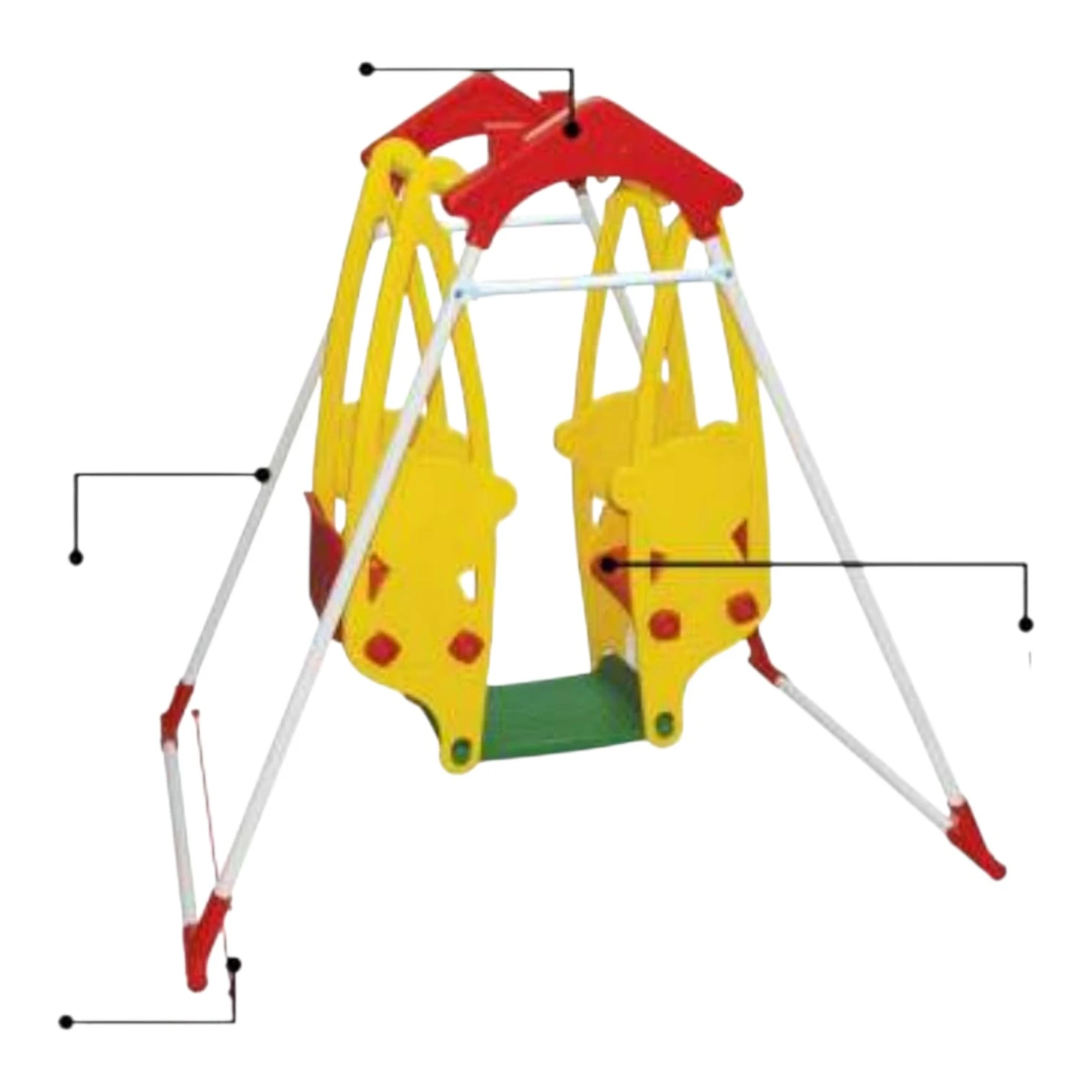 2 Seater Bear Swing PGS-4103