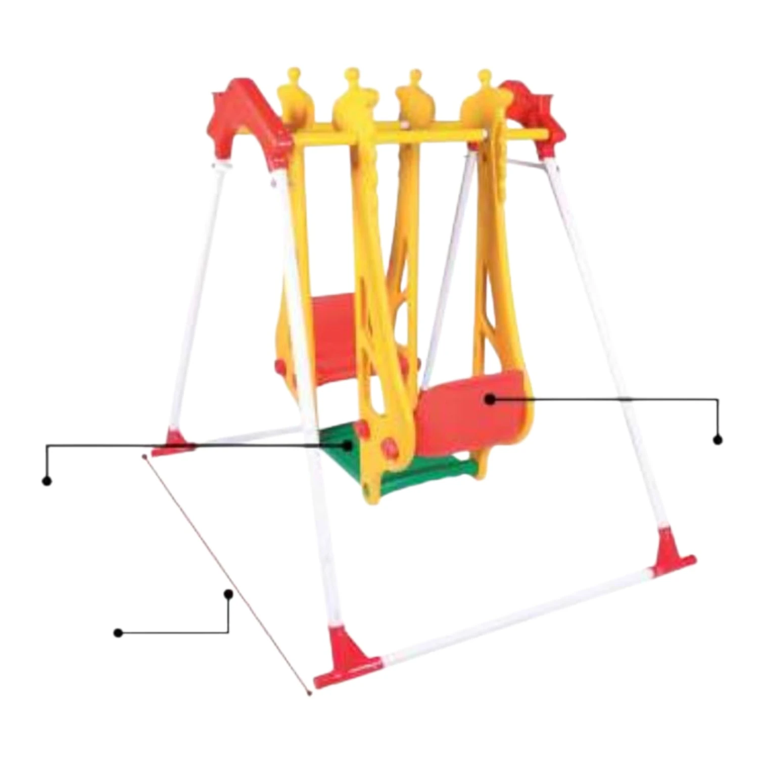 2 Seater Giraffe Swing PGS-4102