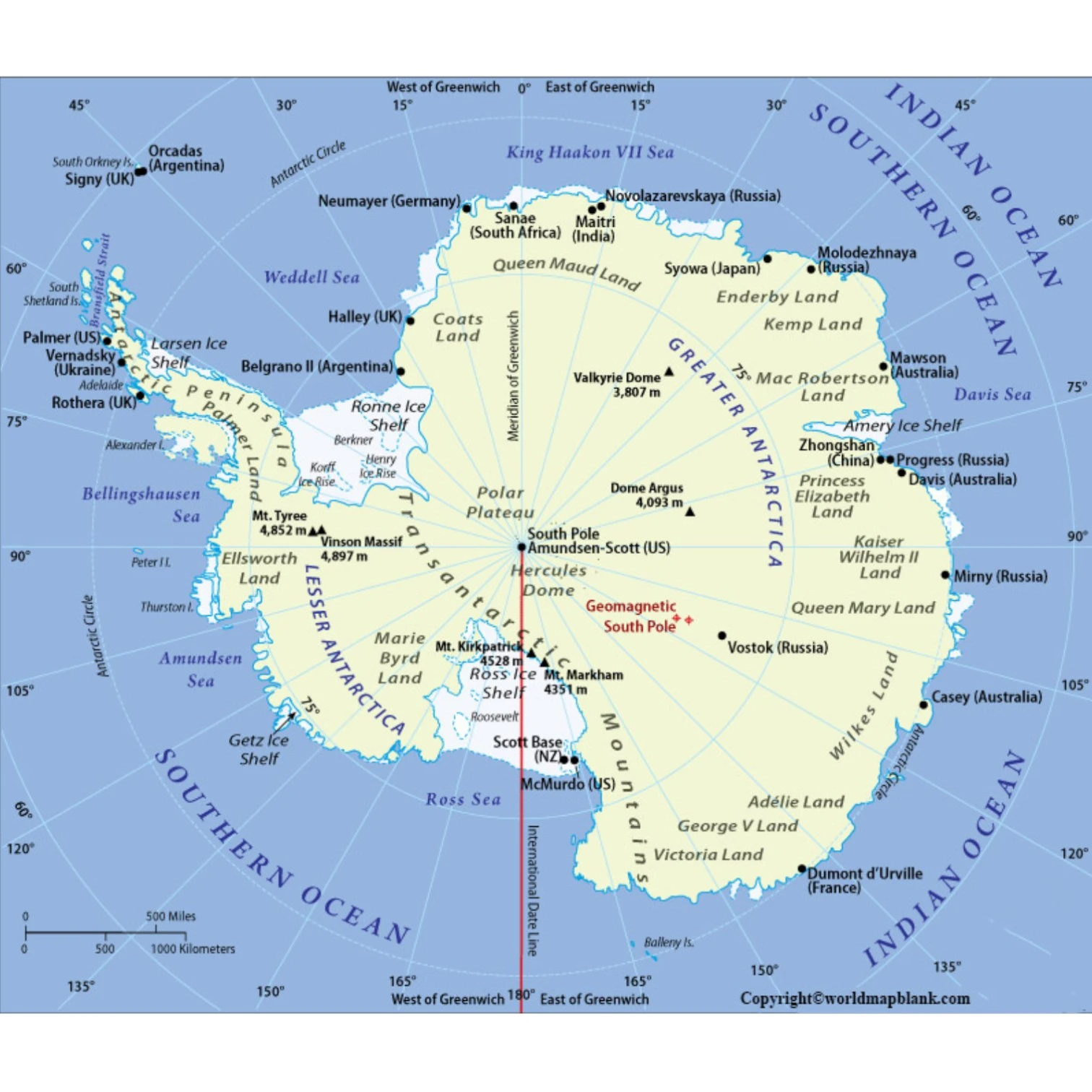 Maps of Antarctica