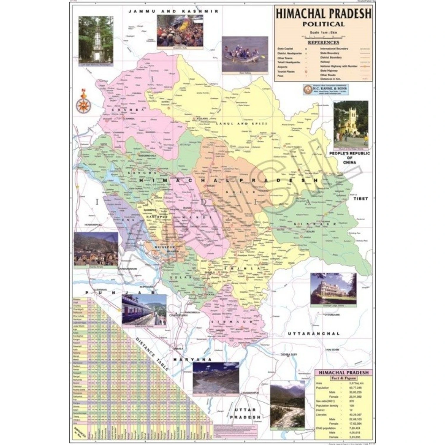 Maps of Himachal Pradesh