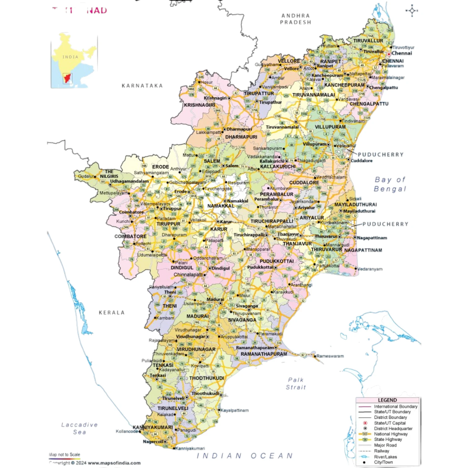 Maps of Tamilnadu